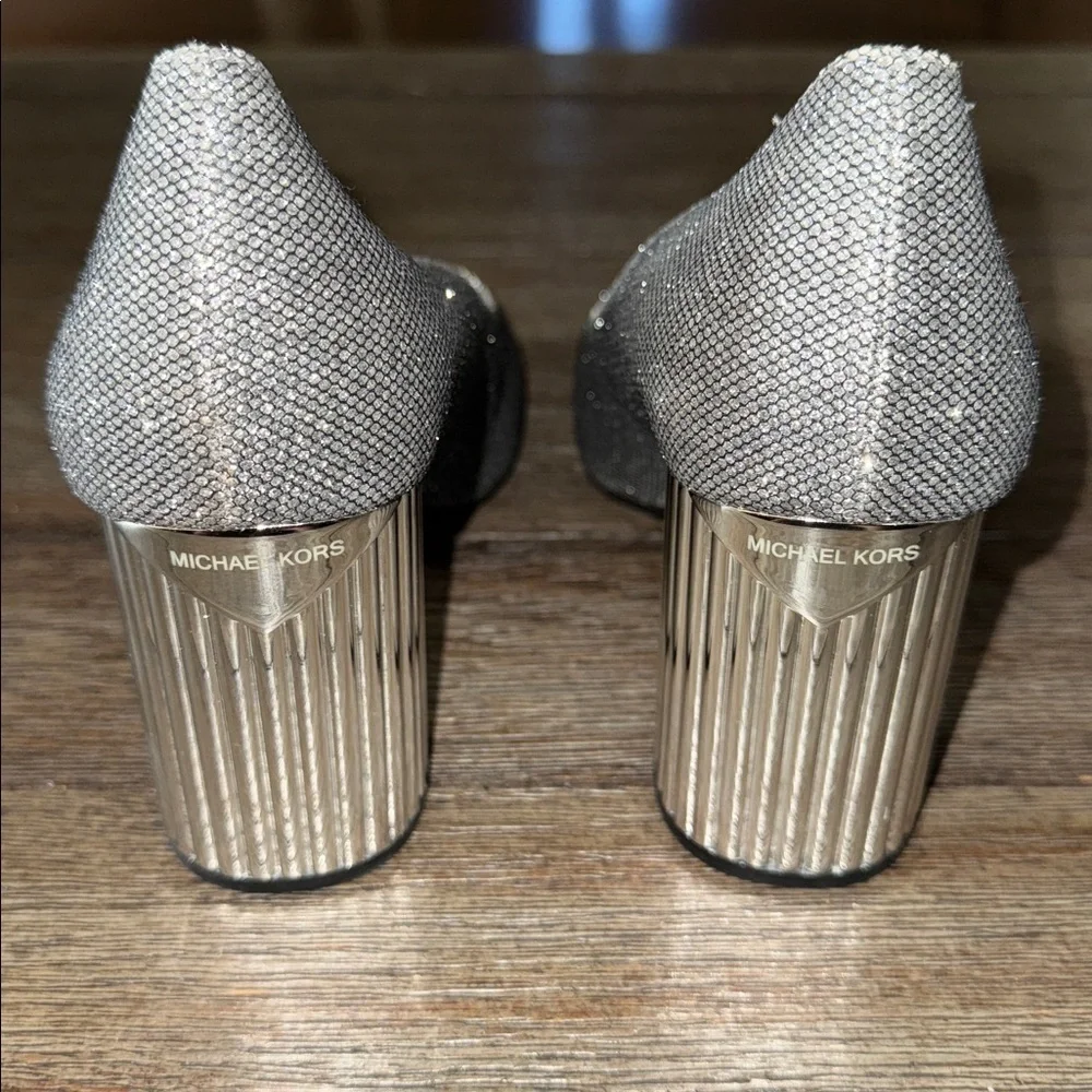 MICHAEL Michael Kors Porter Slip On Pumps Silver